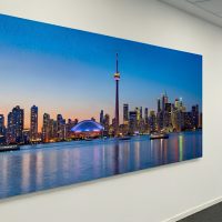 Dijital Baskılı Akustik Kece üzerine Toronto görseli