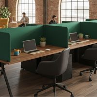 akustik keçe masa seperatörü