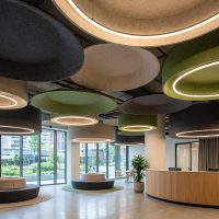 Akustik Keçe tavan paneli